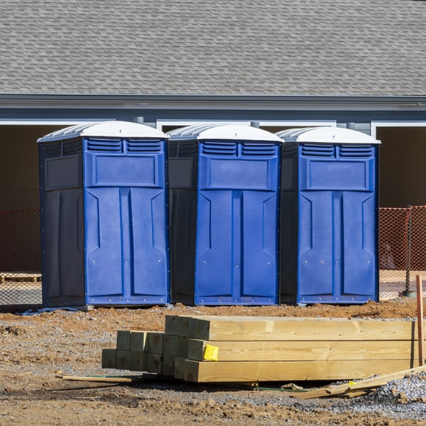 are there any restrictions on where i can place the portable toilets during my rental period in Villa Grande California